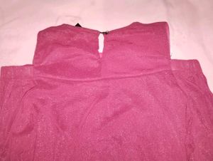 Sparkling Magenta Peplum Top