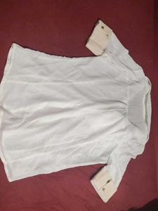 Elegant White Button-Down Shirt