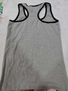 Grey Racerback Tank Top