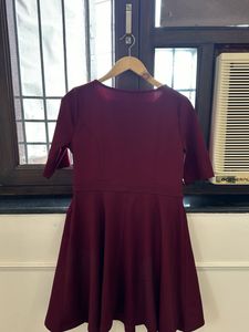 Maroon Party Dress - Size M