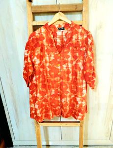 Vibrant Printed Casual Top Size-44