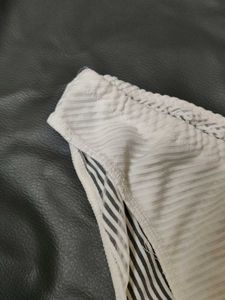 White Striped Briefs
