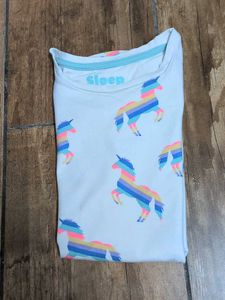 Cute Unicorn Print T-Shirt
