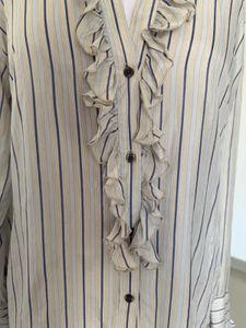Ruffled Silk Top