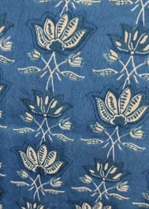 Blue Floral Print Kurta