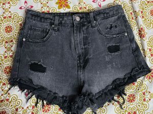 Women's Ripped Denim Shorts