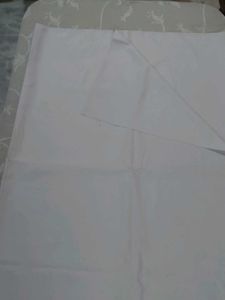 White Cotton Dress Material