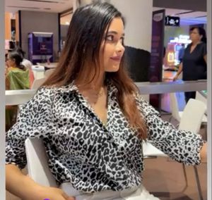 Leopard Print Button-Up Shirt