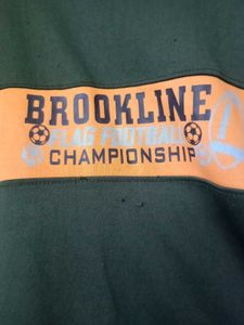 Green &amp; Yellow Striped "Brookline" Sweatshirt