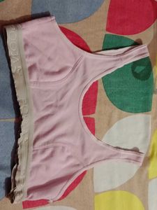 Comfortable Pink Sports Bra