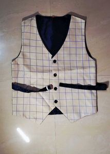 Stylish 3 Pieces Checkered Blazer With Shirt