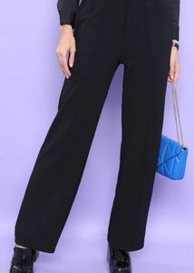 Classic Black Wide-Leg Pants