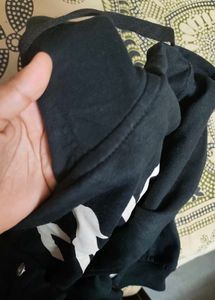 Black crop  Hoodie