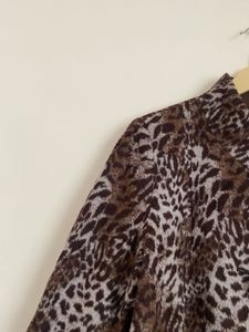Stylish Leopard Print Coat