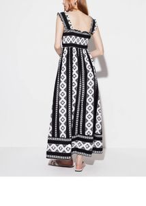 savana Printed A-Line Maxi Dress