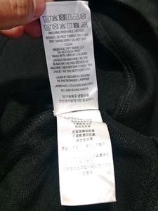 Burberry Owie Label Logo Hoodie Black Size L