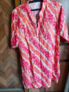 Vibrant Tie-Dye Cotton Kurta
