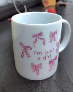 Cute "I'm Just A Girl" Mug