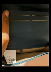 Chic Navy Blue Zipper Wallet