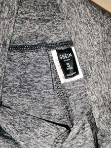 SHEIN Light Grey Criss Cross Tie Leggings