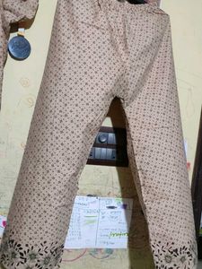 Designer Cotton Kurta and Palazzo Set