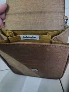 Embroidered Clutch with Chain Strap