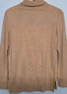 Tan Turtleneck Sweater