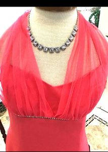 Elegant Pink Maxi Dress( offers are accepted )