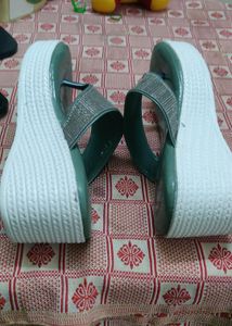 Olive Green Gorgeous Footwear High Heels