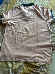 Men's Peach Polo T-Shirt