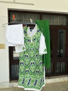 beautiful cotton salwar suit with embroidery the d