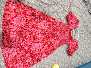 Chic Floral Print Puff Sleeve Dress