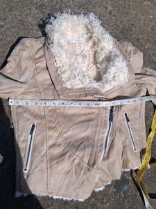 women suede furry Jacket