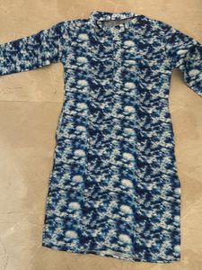 Stylish Blue Tie-Dye Kurta