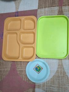 Combo 3- Serving Plate, Tray And Small Plate