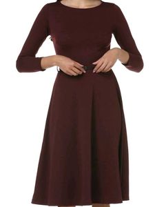 Burgundy skater Dress