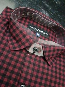 AMAZING FIT Premium Cotton Checkered Casual Shirt
