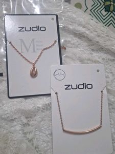 Zudio Rose Gold combo Necklaces Set