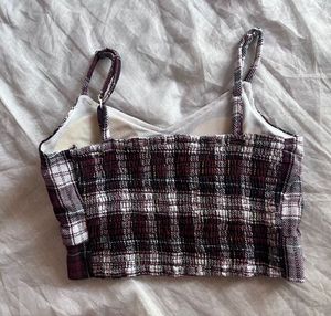 Tartan Plaid Cropped Camisole Top