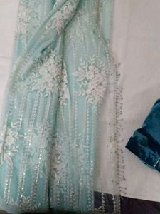 Elegant Embroidered saree.. with padded blowse