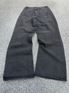 Charcoal wash Wide Leg Jeans