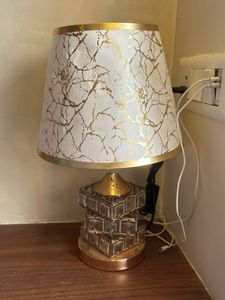 Elegant Table Lamp with Crystal Base