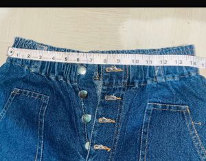 High-Waisted Wide Leg Denim Jeans
