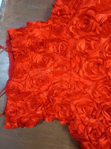red awesome frok for baby girl