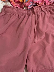 Shorts Bundle: Floral Ruffle &amp; Pink Athletic