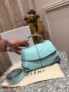 POLENE Chic Teal Handbag