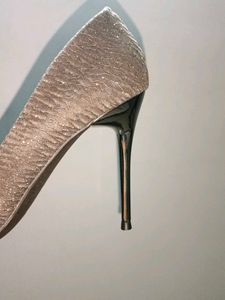 Charcoal Shimmery Pumps And Mango Stilletos