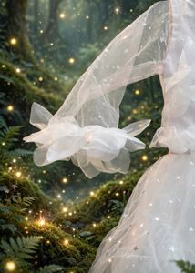 Enchanting White Tulle Gown