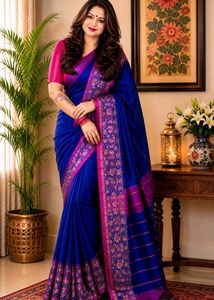 💙 Neeltarang Handloom Saree