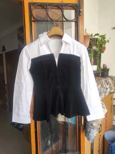 Black &amp; White Romper Set (S/M)
